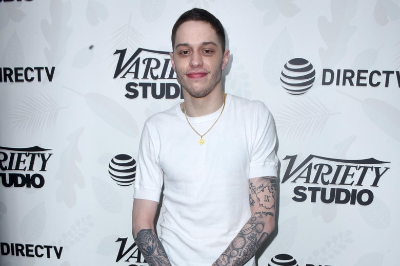 Pete Davidson at a movie premiere.